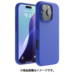 iPhone 16 Pro 対応 ケース シリコン 耐衝撃 スマホケース 指紋 防止 サラサラ シリコンケース SILICONE CASE コバルトブルー EL_IPRCSSCS3_CB