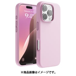 iPhone 16 Pro 対応 ケース シリコン 耐衝撃 スマホケース 指紋 防止 サラサラ シリコンケース SILICONE CASE ホットピンク EL_IPRCSSCS3_HP