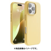 iPhone 16 Pro 対応 ケース シリコン 耐衝撃 スマホケース 指紋 防止 サラサラ シリコンケース SILICONE CASE イエロー EL_IPRCSSCS3_YE