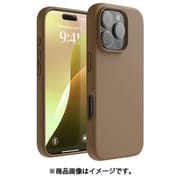 iPhone 16 Pro 対応 ケース シリコン 耐衝撃 スマホケース 指紋 防止 サラサラ シリコンケース SILICONE CASE ブラウン EL_IPRCSSCS3_BR