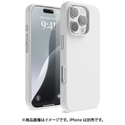 iPhone 16 Pro 対応 ケース シリコン 耐衝撃 スマホケース 指紋 防止 サラサラ シリコンケース SILICONE CASE ホワイト EL_IPRCSSCS3_WH