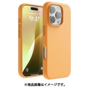 iPhone 16 Pro 対応 ケース シリコン 耐衝撃 スマホケース 指紋 防止 サラサラ シリコンケース SILICONE CASE オレンジ EL_IPRCSSCS3_OR
