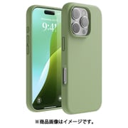iPhone 16 Pro 対応 ケース シリコン 耐衝撃 スマホケース 指紋 防止 サラサラ シリコンケース SILICONE CASE パステルグリーン EL_IPRCSSCS3_PG