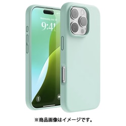 iPhone 16 Pro 対応 ケース シリコン 耐衝撃 スマホケース 指紋 防止 サラサラ シリコンケース SILICONE CASE ミント EL_IPRCSSCS3_MT