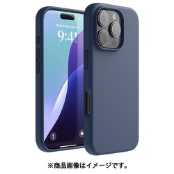 iPhone 16 Pro 対応 ケース シリコン 耐衝撃 スマホケース 指紋 防止 サラサラ シリコンケース SILICONE CASE ジーンインディゴ EL_IPRCSSCS3_JI