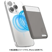 MagSafe 対応 カードケース 磁気防止 マグセーフ カード 収納 ポケット シリコン 製 薄型 カード入れ マグネット 内蔵 カードホルダー SILICONE CARD POCKET ミディアムグレー EL_MSCCPSCOP_MG