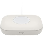 アップルウォッチ 充電器 対応 ケース スタンド 小型 軽量 シリコン カバー 卓上 持ち運び 断線防止 MAGNETIC CHARGER PAD ストーン EL_WCACSSCPT_ST