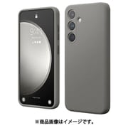 Galaxy S24 対応 ケース 耐衝撃 傷 指紋 防止 シリコン スマホケース スリム 衝撃吸収 シリコンケース SILICONE CASE ミディアムグレー EL_G4SCSSCS6_GY