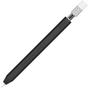 Apple Pencil USB-C 対応 カバー かわいい 鉛筆 デザイン 握りやすい 滑り止め グリップ ホルダー 消しゴム 風 キャップ 薄型 ケース CLASSIC CASE ブラックシルバー EL_APSCSSCPU_BK