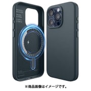 iPhone 15 Pro 対応 ケース MagSafe 対応 PUレザー 耐衝撃ケース 合成皮革 耐衝撃 マグセーフ スマホケース MAGNETIC LEATHER CASE ジーンインディゴ EL_IOPCSPLL5_JI
