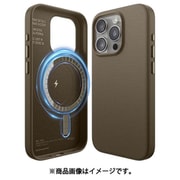 iPhone 15 Pro 対応 ケース MagSafe 対応 PUレザー 耐衝撃ケース 合成皮革 耐衝撃 マグセーフ スマホケース MAGNETIC LEATHER CASE トープ EL_IOPCSPLL5_TP