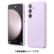 Galaxy S24 対応 ケース 耐衝撃 傷 指紋 防止 シリコン スマホケース スリム 衝撃吸収 シリコンケース SILICONE CASE ラベンダー EL_G4SCSSCS6_LV