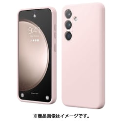 Galaxy S24 対応 ケース 耐衝撃 傷 指紋 防止 シリコン スマホケース スリム 衝撃吸収 シリコンケース SILICONE CASE ラブリーピンク EL_G4SCSSCS6_PK