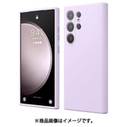 Galaxy S24 Ultra 対応 ケース 耐衝撃 傷 指紋 防止 シリコン スマホケース スリム 衝撃吸収 シリコンケース SILICONE CASE ラベンダー EL_G4LCSPTS6_LV