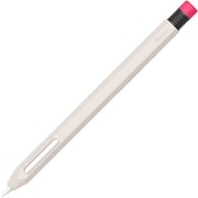 Apple Pencil 第2世代 対応 ケース かわいい 鉛筆 デザイン 握りやすい 滑り止め グリップ 薄型 シリコン 保護 カバー 充電 ペアリング ダブルタップ 可能 CLASSIC CASE ストーン EL_AP2CSSCPE_ST