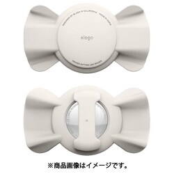 AirTag 対応 ケース 犬 猫 首輪 用 迷子防止 軽量 エアタグ カバー RIBBON PET COLLAR CASE ストーン EL_ATGCSSCP5_ST