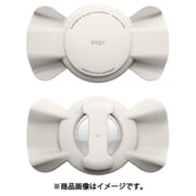 AirTag 対応 ケース 犬 猫 首輪 用 迷子防止 軽量 エアタグ カバー RIBBON PET COLLAR CASE ストーン EL_ATGCSSCP5_ST