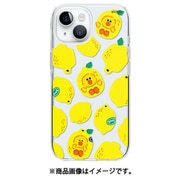 iPhone 15 対応 ケース ラインフレンズ 公式 ブラウン コニー サリー 耐衝撃 側面 ソフト クリア スマホケース LINE FRIENDS B&F FRUIT SHOP レモン EL_IONCSPT1F_LM