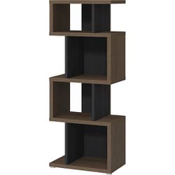 デザインラック ミドルタイプ 【シェルフィット/リエールシリーズ】 ダークブラウン＆ブラック お客様組立品 日本製 リエール LI 1245R DB＆BK