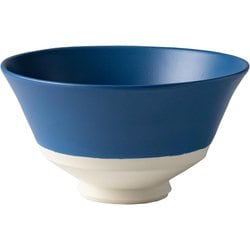 あさひ陶器 モダン茶碗 約直径13.1cm×高さ6.4cm 青 EC2401