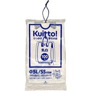 紐付きレジ袋 5L/SS 100枚 乳白 HMR01