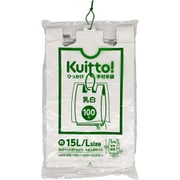 紐付きレジ袋 15L/L 100枚 乳白 HMR04