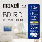 録画用 BD-R DL 片面2層(50GB) 1-6倍速 インクジェットプリンター対応 デザインプリントレーベル 10枚 BRV50WPH.10S
