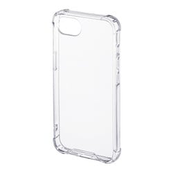 iPhone 16e ケース クリア 耐衝撃 ストラップホール付き シェルカバー 側面保護強化 6.1インチ PDA-IPH028CL