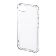 iPhone 16e ケース クリア 耐衝撃 ストラップホール付き シェルカバー 側面保護強化 6.1インチ PDA-IPH028CL