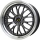 鋳造製法 普通自動車向け社外アルミホイール 対象：セダン、SUV STICHメッシュ NR 2085 +38 114-5 HGM/P