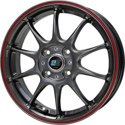 鋳造製法 普通自動車向け社外アルミホイール 対象：コンパクトカー G.SPEED es-01 1545 +45 100-4 HS/R