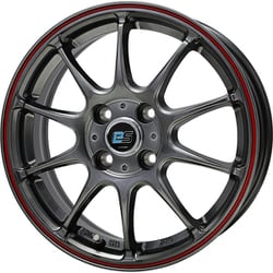 鋳造製法 普通自動車向け社外アルミホイール 対象：コンパクトカー G.SPEED es-01 1555 +43 100-4 HS/R