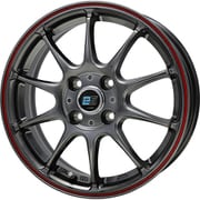 鋳造製法 普通自動車向け社外アルミホイール 対象:コンパクトカー G.SPEED es-01 1555 +43 100-4 HS/R