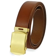 日本製 25mm レザーGIベルト BROWN 21969025 0120608