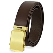 日本製 25mm レザーGIベルト D.BROWN 21969025 0120608