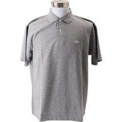 BALL T/C鹿の子 ワッペン付きポロシャツ Lサイズ TOP/GREY ball54501