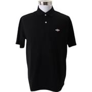 BALL T/C鹿の子 ワッペン付きポロシャツ Mサイズ BLACK ball54501