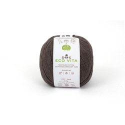 ECO VITA エコヴィータ リサイクルコットン 毛糸 並太 #011 ブラウン系 100g 250m DMC388 011