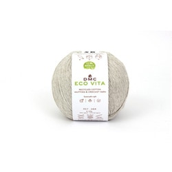 ECO VITA エコヴィータ リサイクルコットン 毛糸 並太 #103 クリーム系 100g 250m DMC388 103
