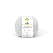 ECO VITA エコヴィータ リサイクルコットン 毛糸 並太 #110 グレー系 100g 250m DMC388 110