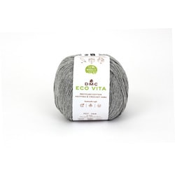 ECO VITA エコヴィータ リサイクルコットン 毛糸 並太 #112 グレー系 100g 250m DMC388 112