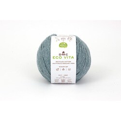 ECO VITA エコヴィータ リサイクルコットン 毛糸 並太 #117 ブルー系 100g 250m DMC388 117