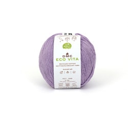 ECO VITA エコヴィータ リサイクルコットン 毛糸 並太 #136 パープル系 100g 250m DMC388 136