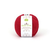 ECO VITA エコヴィータ リサイクルコットン 毛糸 並太 #555 レッド系 100g 250m DMC388 555