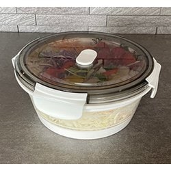 FELIO たためるシリコン保存＆ランチBOX 丸型 1000ml F21738