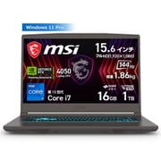 ゲーミングノートPC msi Thin 15 B13V/15.6型/Core i7-13620H/GeForce RTX 4050 Laptop GPU/メモリ 16GB/SSD 1TB/Windows 11 Pro Thin-15-B13VE-1757JP