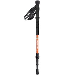 UM-2331 [トレッキングポール トレッキングステッキ 3段 type2 レバー＆ピンロック式 I型グリップ プロテクター付き バスケット付き クロムオレンジ FEEL BOSCO]