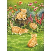 500-333 ジャネット・ピドゥ / 子猫とひだまりの庭 [ジグソーパズル 500ピース]