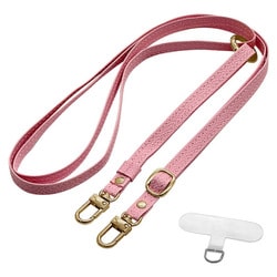 PUショルダーストラップ 2Way ハンドストラップ切り替え ホルダーシートセット ピンク RSST09PK