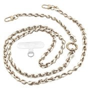 チェーンショルダーストラップ 2Way ショートストラップ切り替え ホルダーシートセット ホワイト×ゴールド RSST10WHGD